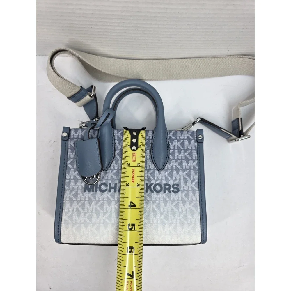 Michael Kors Mirella Extra Small Shopper Crossbody Bag In Denim.  NWT‎